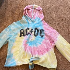 AC/DC sweatshirt. Large. Tie dye.